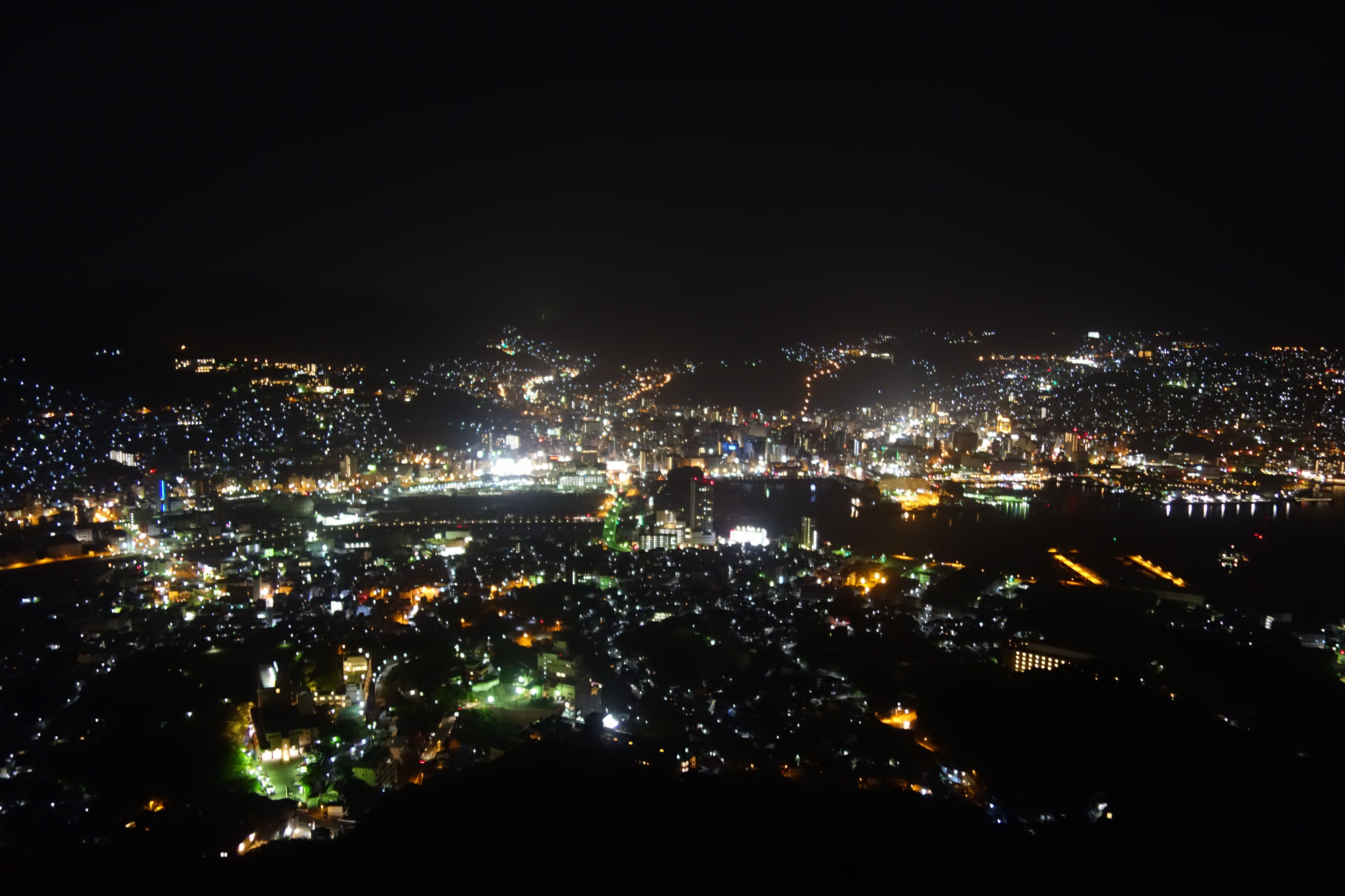 稲佐山からの夜景 Night view from Mt. Inasa
