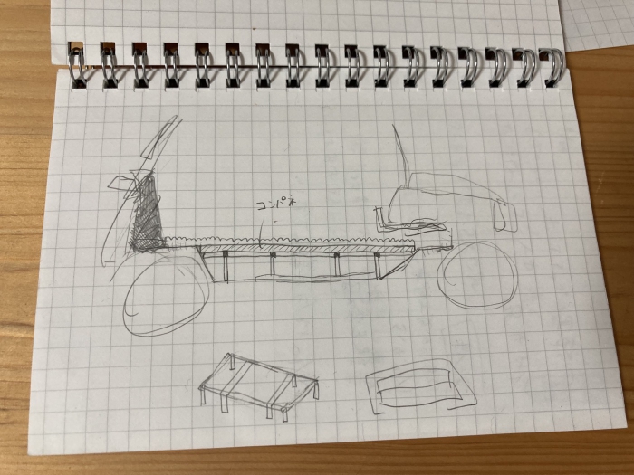 FIAT500R用のベッドを作った